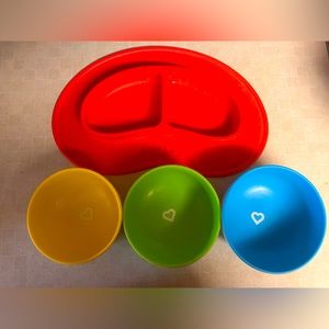 Suction cup bowls and Nuby plate for baby